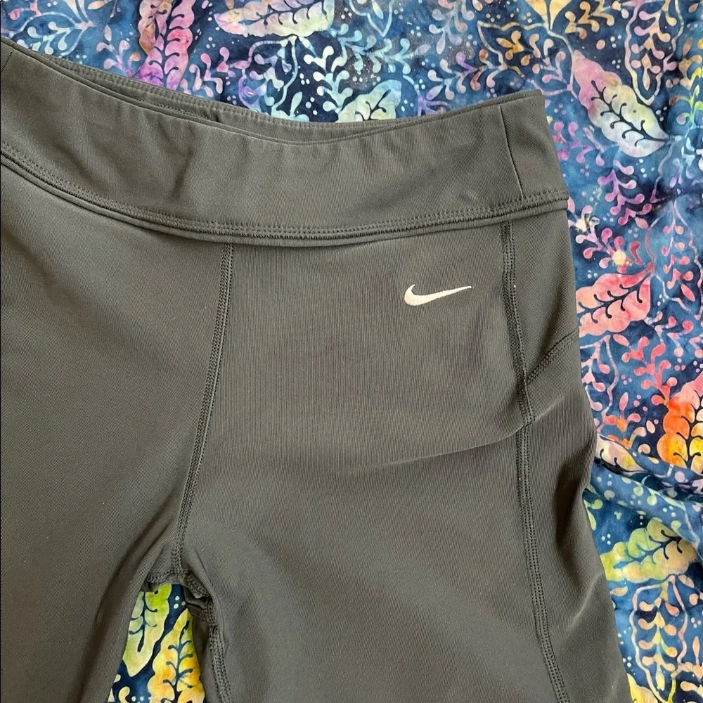 Women's Nike Power Dri-FIT Workout Pants dark gray flared size XS (0-2)